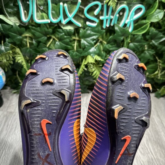 Nike Mercurial Veloce III DF FG Men's Size 11.5 Purple Soccer Cleats 831961-585 - Picture 8 of 10